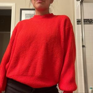 H & M Red Crewneck Sweater